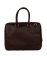 Jl Collections Dark Brown Leather Laptop Executive Messenger Bag For Unisex