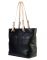 Jl Collections Women's Leather Black Shoulder Bag