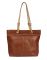 Jl Collections Women's Leather Brown Shoulder Bag