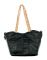 JL Collections Women's Black Genuine Leather Shoulder Handbag