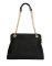 JL Collections Womens Leather Grey Shoulder Bag