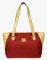 Jl Collections Women's Leather & Jute Red And Beige Shoulder Bag - (code - Jlfb_37)