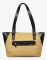 JL Collections Women's Leather & Jute Brown and Beige Shoulder Bag