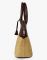 JL Collections Women's Leather & Jute Beige and Brown Shoulder Bag