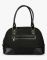 JL Collections Women's Leather & Jute Black Shoulder Bag Black