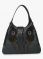 Jl Collections Women's Leather Peacock Feather Embroidery Design Handbag