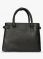 JL Collections Women's Leather Black Handbag