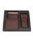 Jl Collections 8 Card Slots Brown Men's Leather Wallet With Card Holder And Pen Pouch Gift Sets (pack Of 3)