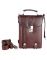 Jl Collections Men's Leather Brown Bag