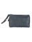 Jl Collections Women's Leather Navy Blue Vanity Pouch