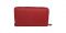 Jl Collections Red Women's Leather Wallet With Phone Holder
