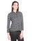 Opus Black Cotton Formal Geometric Print Western Wear Women's Shirt (code - Sh_011a_bk)