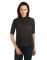 Opus Roll-Up Sleeve 100% Cotton Formal Black Women'S Shirt