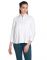 Opus White Cotton Poplin Formal Solid Western Wear Women'S Shirt