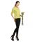 Opus Roll-Up Sleeve Modal Casual Yellow Women'S Top