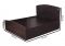 Black Queen Size Textured Bed With Storage