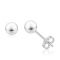 Sattvic Jewels 925 Silver Ball Studs Earring For Girls & Women Earring - ( Code - Erng_std_046 )