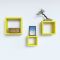 Woodworld Nesting Square Shelf Set Of 3 Shelves Yellow