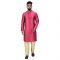 Angrakha Cotton Silk Regular Fit Self Design Kurta Pajama Set ( Code - Bckuset019)