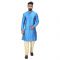 Angrakha Cotton Silk Regular Fit Self Design Kurta Pajama Set ( Code - Bckuset025)