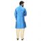 Angrakha Cotton Silk Regular Fit Self Design Kurta Pajama Set ( Code - Bckuset025)