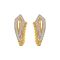Silveratto Gold Plated Silver CZ Earrings For Womens By Blingnest