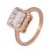 Jewelroof 0.17 Diamond & Gold The Marvel Quad Ring -(code-g182904d )