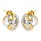 Avsar 18 (750) Yellow Gold And Diamond Chetna Earring (code - Ave454a)