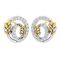 Avsar 18 (750) Yellow Gold And Diamond Rashmi Earring (code - Ave455a)