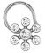 Avsar Real Gold And Cubic Zirconia Stone Ketaki Nosepin( Code - Avn018wbn )