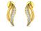 Avsar Real Gold and Cubic Zirconia Stone Divya Earring