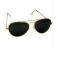 Airforce Gents Sunglass Golden Frame With Free Goggles Case