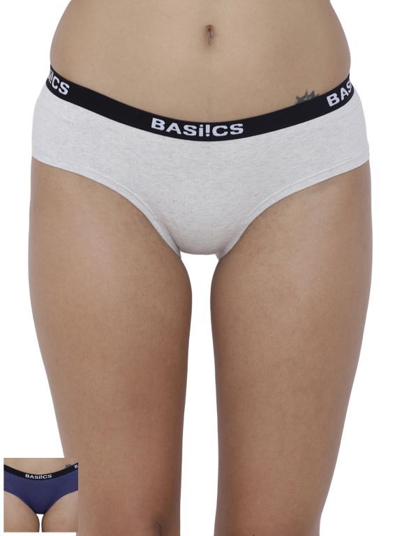 Buy Basiics By La Intimo Women's Elegante Stylish Bikini Panty (Combo Pack of 2 ) online