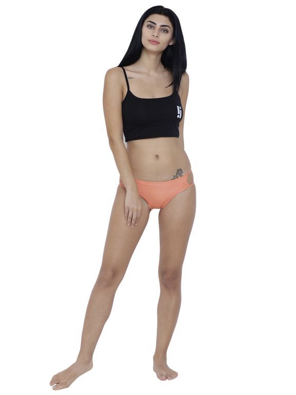 Buy Peach Basiics By La Intimo Women's Exotic Bikini Panty online