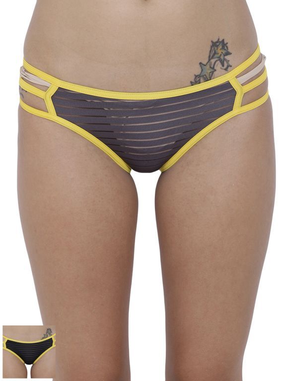 Buy Basiics By La Intimo Women's Linda Sexy Bikini Panty (Combo Pack of 2 ) online