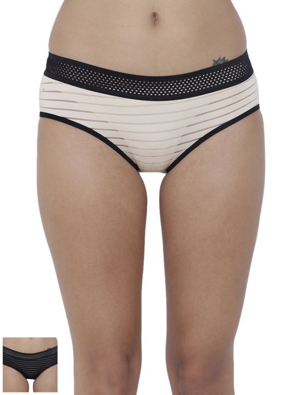 Buy Basiics By La Intimo Women's Frio Hot Brief Panty (Combo Pack of 2 ) online