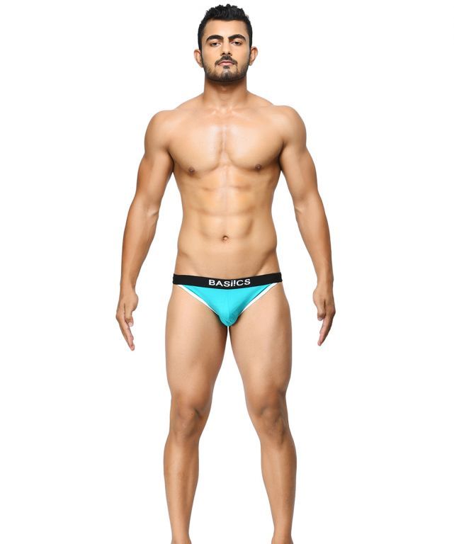 Buy Basiics - Thigh High Teal Briefs - (code - Bcsbr02tl0 ) online
