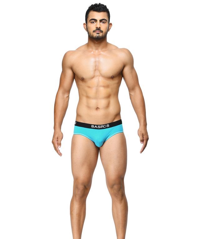 Buy BASIICS - Everyday Active Teal briefs online