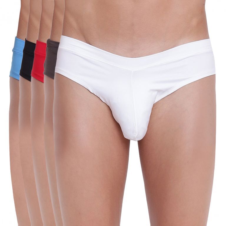 Buy Fanboy Style Brief Basiics by La Intimo (Pack of 5 ) online