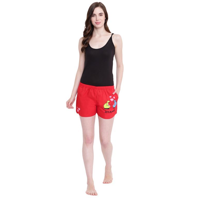 Buy La Intimo Sheep Play Safe Red shorts online