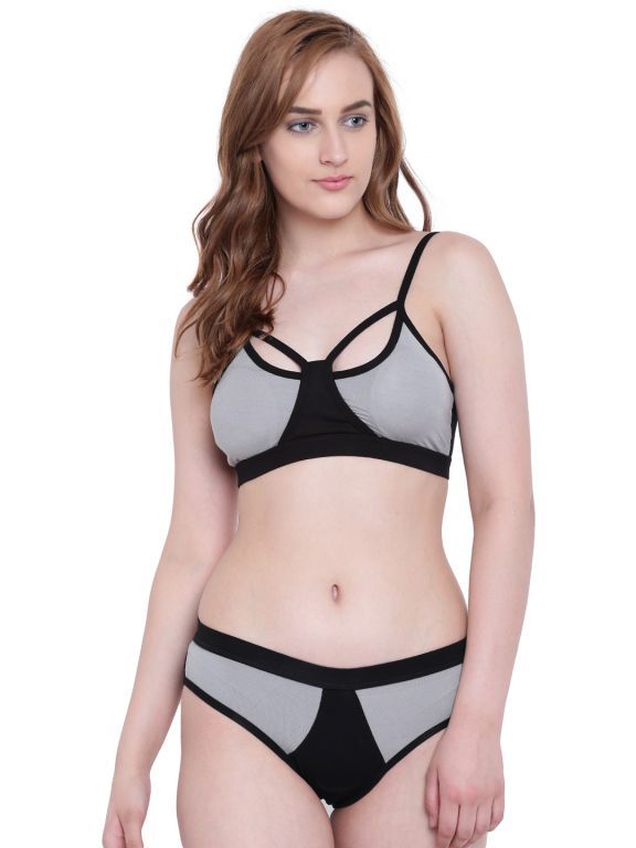 Buy La Intimo Black Mermaid Bikini Grey Resort/Beach Wear online