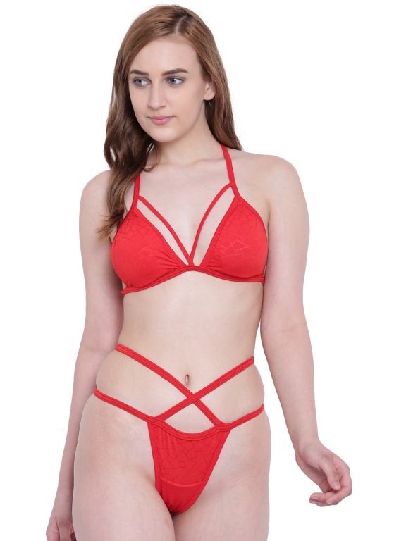 Buy La Intimo Beach Mania Bikini Red Resort/Beach Wear online