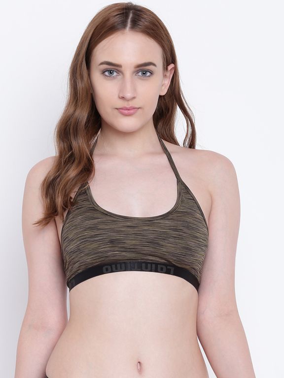 Buy La Intimo AquaChick Olive Melange bra online