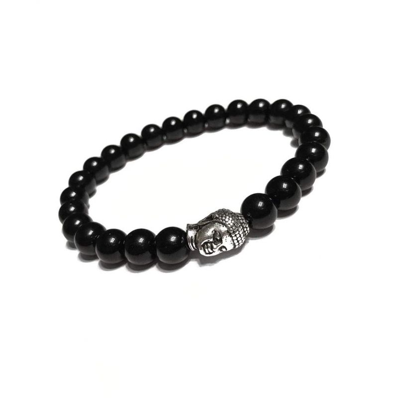 Buy Black Onyx Buddha Powered Bracelet - ( Code - Blackbdbr ) online