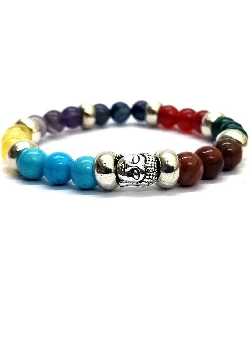 Buy Crystals Chakra Buddha Powered Crystals Stretch Bracelet For Men And Women ( Code Chakrabdhqbr ) online