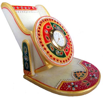 Buy Multicolour Marble Mobile Stand from Rajasthan online