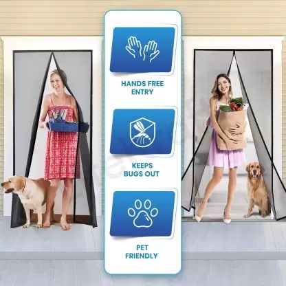 Buy Polyester Semi Transparent Single Door Curtain online