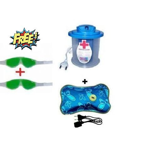 Buy Combo Of Steam Vaporizer And Electric Heating Pad With Free 2 Eye Mask online