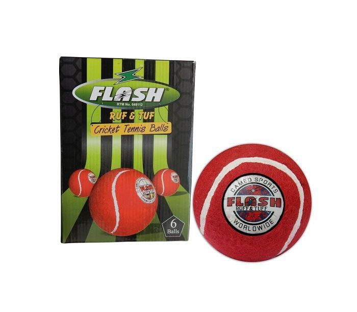 Buy Flash Cricket Tennis Ball Pack Of 12 online