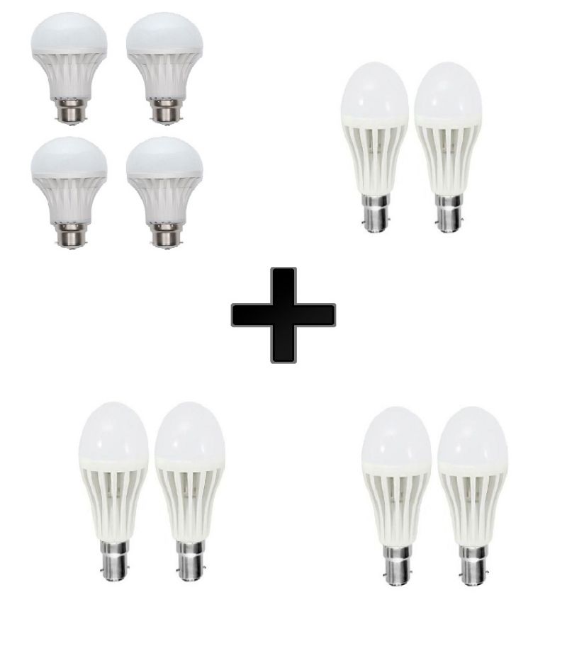 Buy Vizio Combo Of 3w LED Bulbs(set Of 2), 5 W LED Bulbs(set Of 2), 7 W LED Bulbs(set Of 2) With 12 W LED Bulbs(set Of 4) online